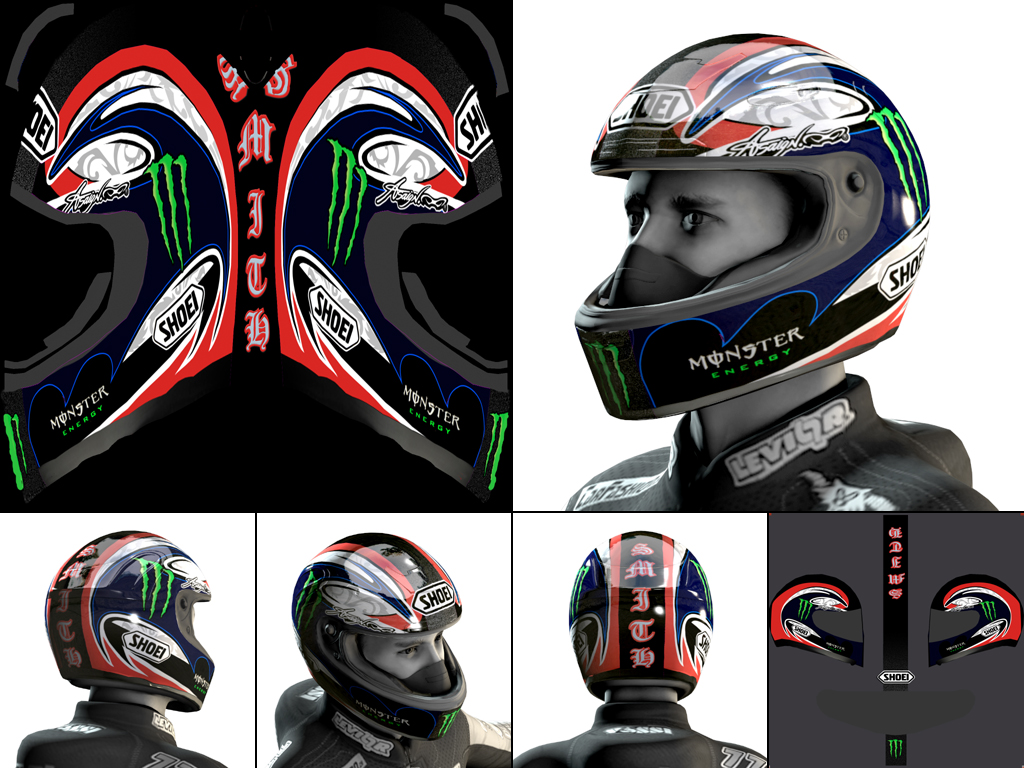 Helmet Texture - Bradley Smith